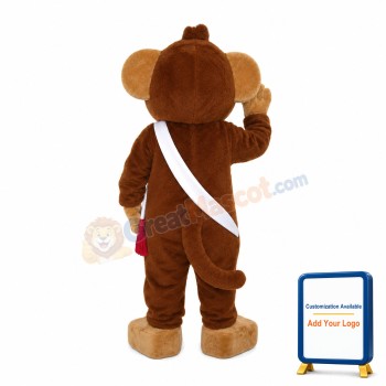 Clever Monkey With Big Mouth Mascot Costume