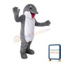Grey & White Dolphin Mascot Costume