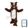 Scary Large Brown Dog Mascot Costume