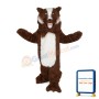 Scary Large Brown Dog Mascot Costume