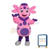 Funny Pink Calf Mascot Costume