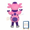Funny Pink Calf Mascot Costume