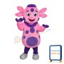 Funny Pink Calf Mascot Costume