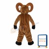 Brown Goat With White Ears Mascot Costume