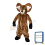 Brown Goat With White Ears Mascot Costume