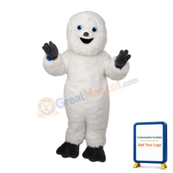 White Hairy Monster Mascot Costume