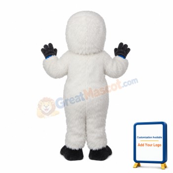 White Hairy Monster Mascot Costume