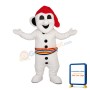 Special Look White Snowman Mascot Costume