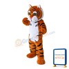 Brown Tiger With Soft Belly Mascot Costume