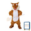 Roaring Tiger With Red Nose Mascot Costume