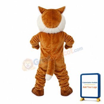 Roaring Tiger With Red Nose Mascot Costume