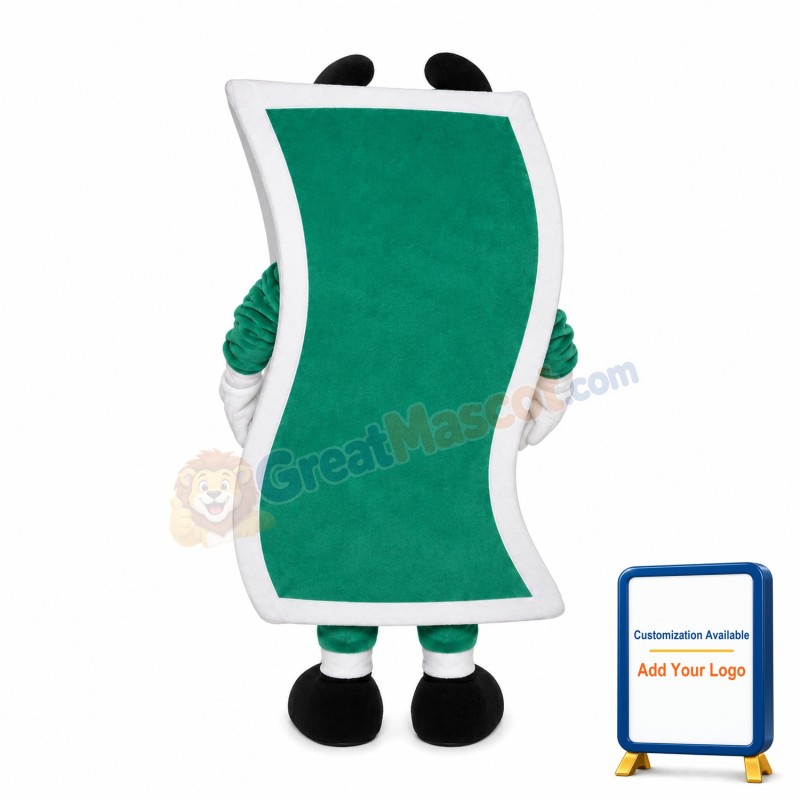 Green Dollar Banknotes Mascot Costume