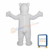 Pure Polar Bear Mascot Costume