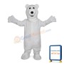 Pure Polar Bear Mascot Costume