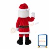 Santa Claus With Blue Eyes Mascot Costume