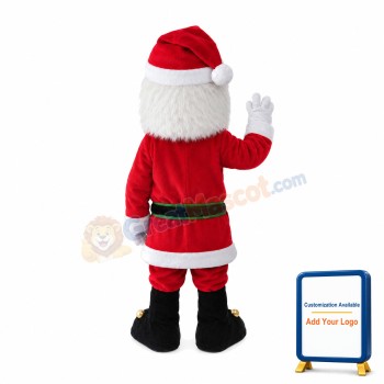 Santa Claus With Blue Eyes Mascot Costume