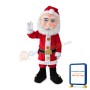 Santa Claus With Blue Eyes Mascot Costume