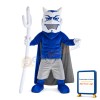 Blue Devil Holding Fork Mascot Costume