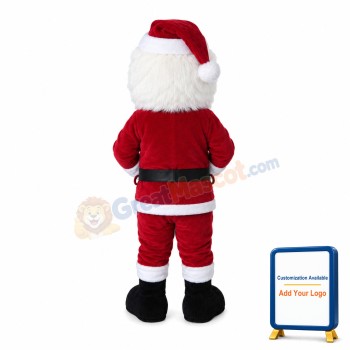 Santa Claus With Glasses Mascot Costume