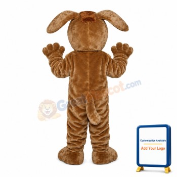 Plush Brown Elephant Mascot Costume