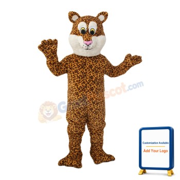 Yellow Pattern Tiger Mascot Costume