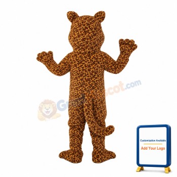 Yellow Pattern Tiger Mascot Costume