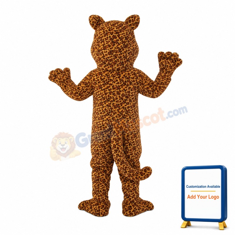Yellow Pattern Tiger Mascot Costume