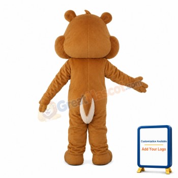 Big Head Brown Chipmunk Mascot Costume