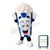 Full Blue Popcorn Bucket Mascot Costume
