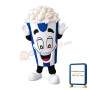 Full Blue Popcorn Bucket Mascot Costume
