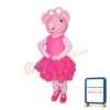 Dancing Pink Pig Mascot Costume