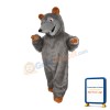 Grey Mouse With Supple Fur Mascot Costume