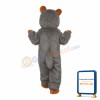 Grey Mouse With Supple Fur Mascot Costume