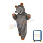 Grey Mouse With Supple Fur Mascot Costume
