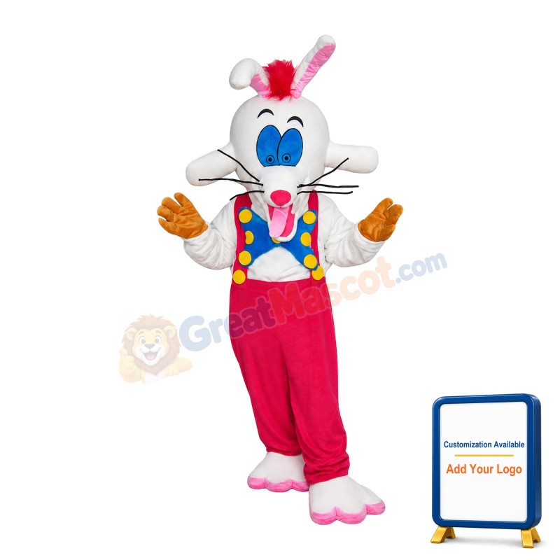 Adult Cartoon Rabbit Mascot Costume