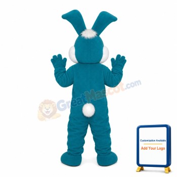 Dark Green & White Rabbit Mascot Costume