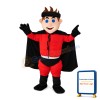 Blue Eyes Man With Cloak Mascot Costume