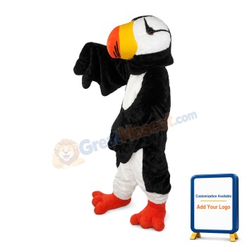 Black & White Eagle Mascot Costume