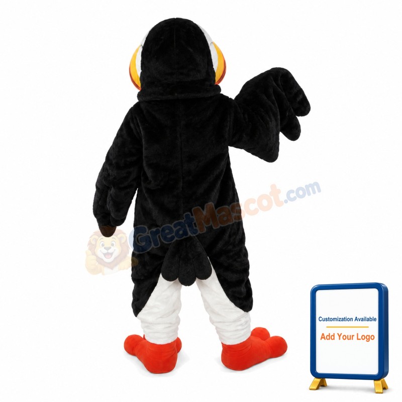 Black & White Eagle Mascot Costume