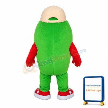 Green Pea Mascot Costume