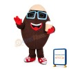 Coffee Bean With Coffee Mascot Costume