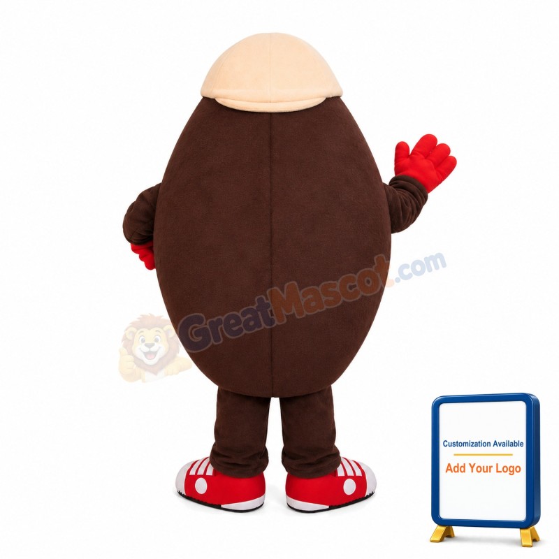 Coffee Bean With Coffee Mascot Costume
