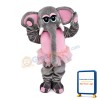 Elephant With Pink Gauze Skirt Mascot Costume