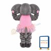 Elephant With Pink Gauze Skirt Mascot Costume