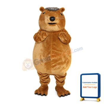 Large Brown Marmot Mascot Costume