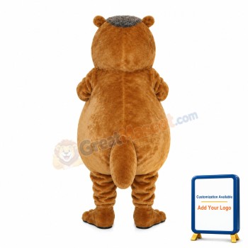 Large Brown Marmot Mascot Costume