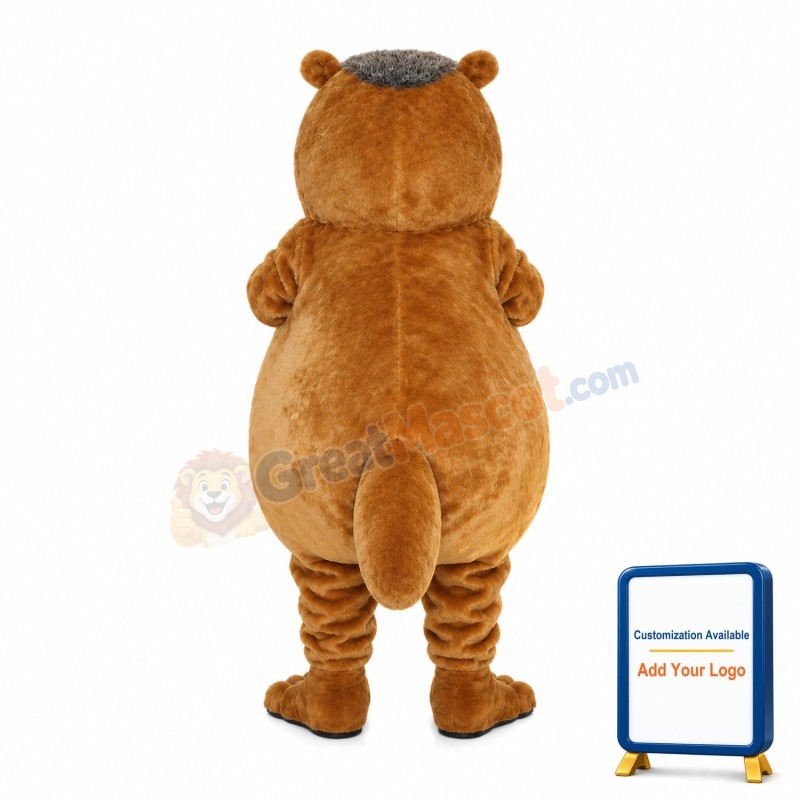 Large Brown Marmot Mascot Costume