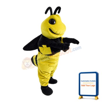 Commanding Big Bee Mascot Costume