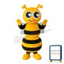 Bee With Big Shiny Eyes Mascot Costume