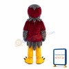 Red Wine & Grey Eagle Mascot Costume